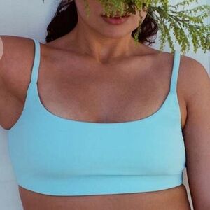 Andie Swim The Maui Top‎ Bikini Swimsuit Hydrangea Blue size M NWT